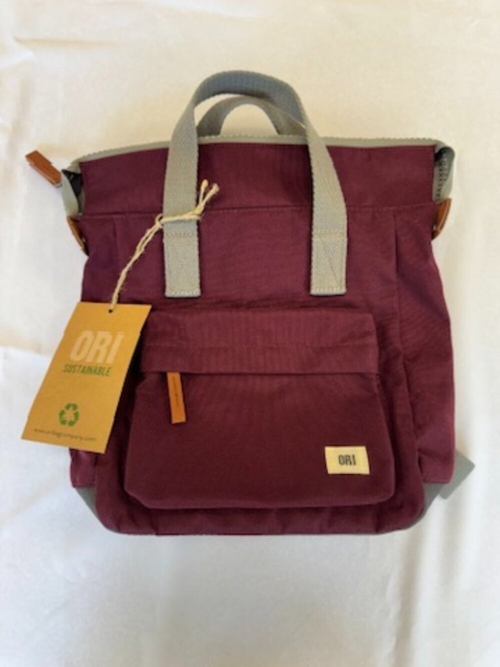ORI London Roka Bantry B Small Burgandy Backpack
